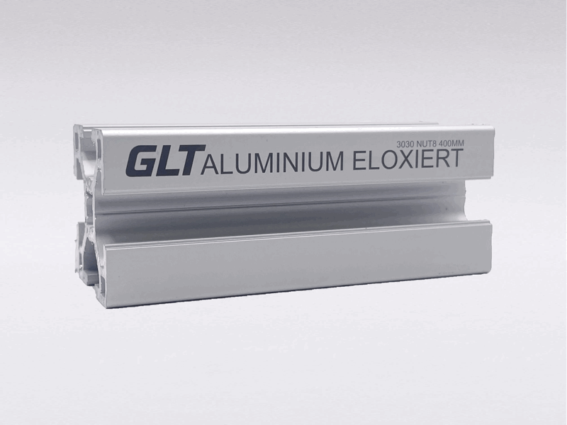Laserbeschriften von natur eloxiertem Aluminium mit Faserlaser